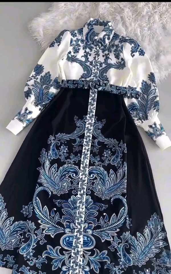 Printed tropical dress